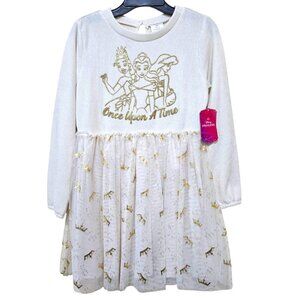 Disney Princess Dress Girls Long Sleeves Mixed Media Long Sleeves Sizes S & M